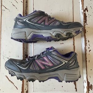 New Balance Womens 412 Gray Purple Running Shoes Sneakers Size 7